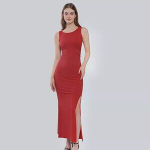 Red Maxi Bodycon Dress